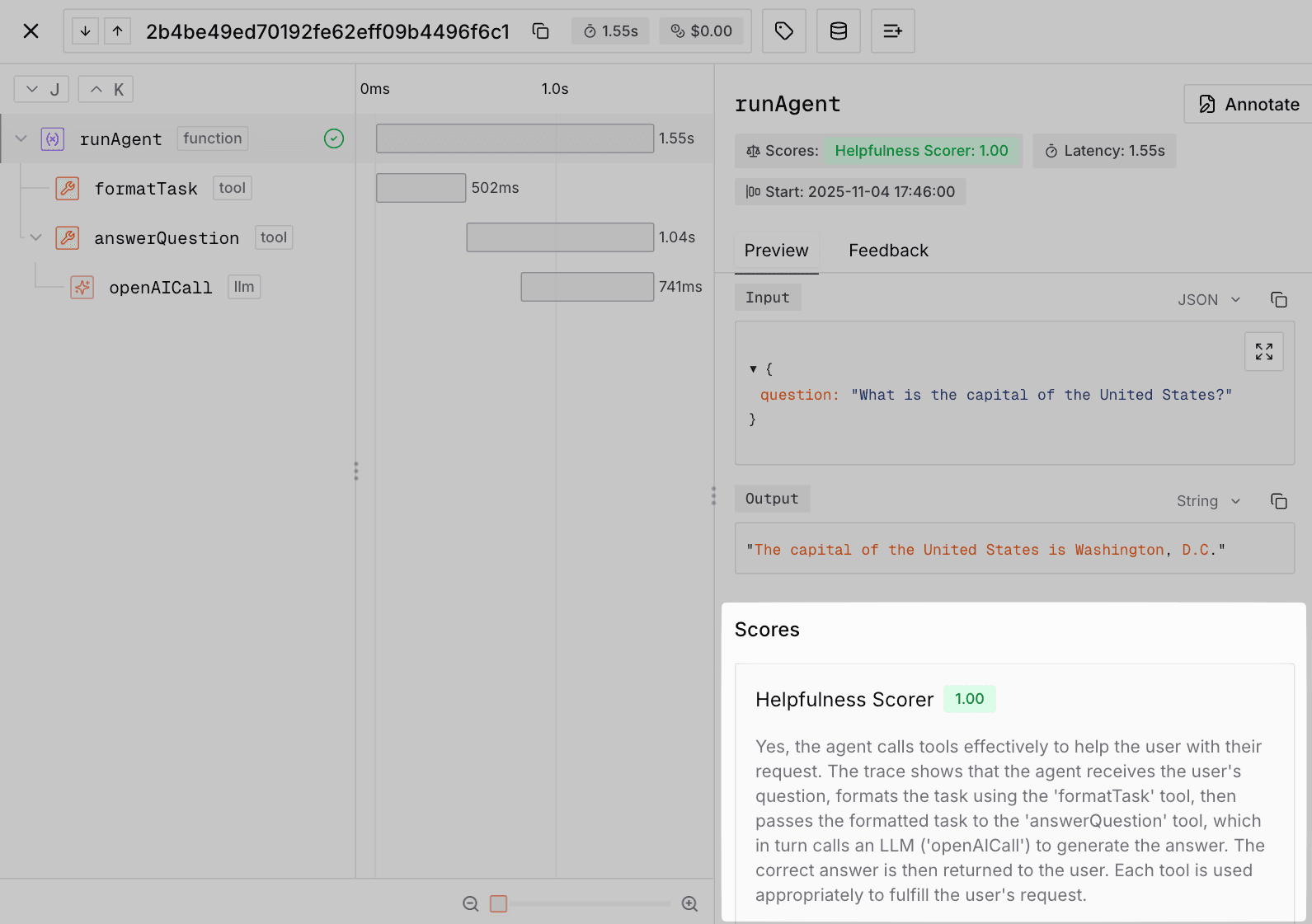 Image of a basic trace