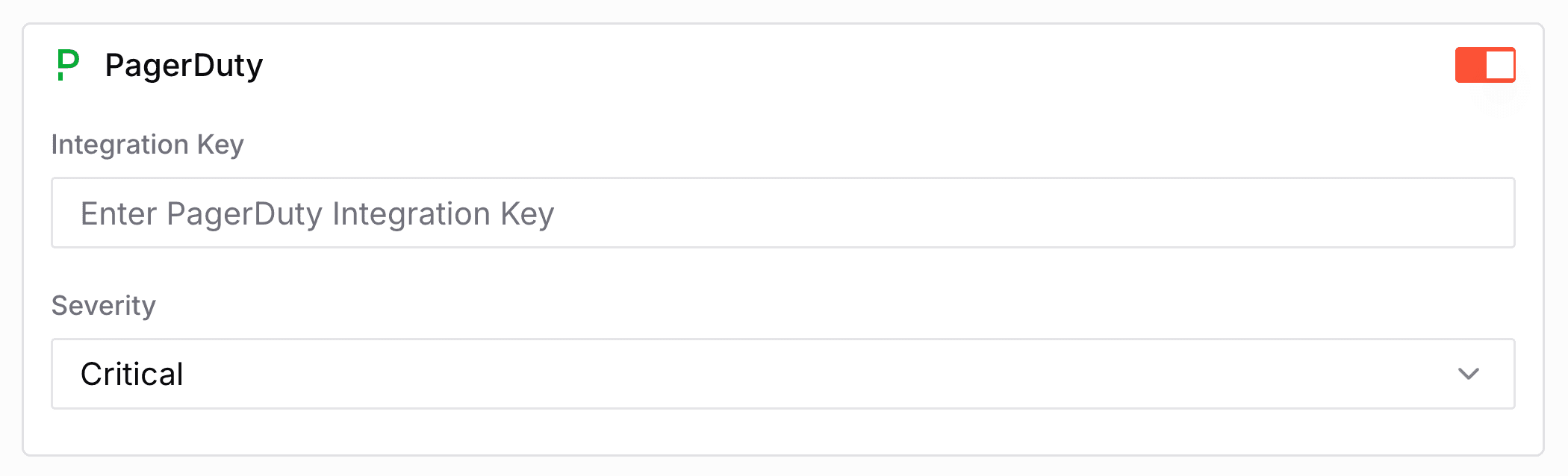 PagerDuty Integration Configuration