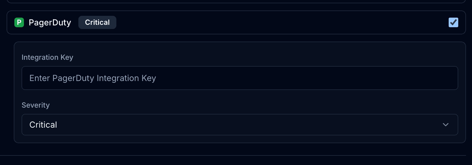 PagerDuty Integration Configuration