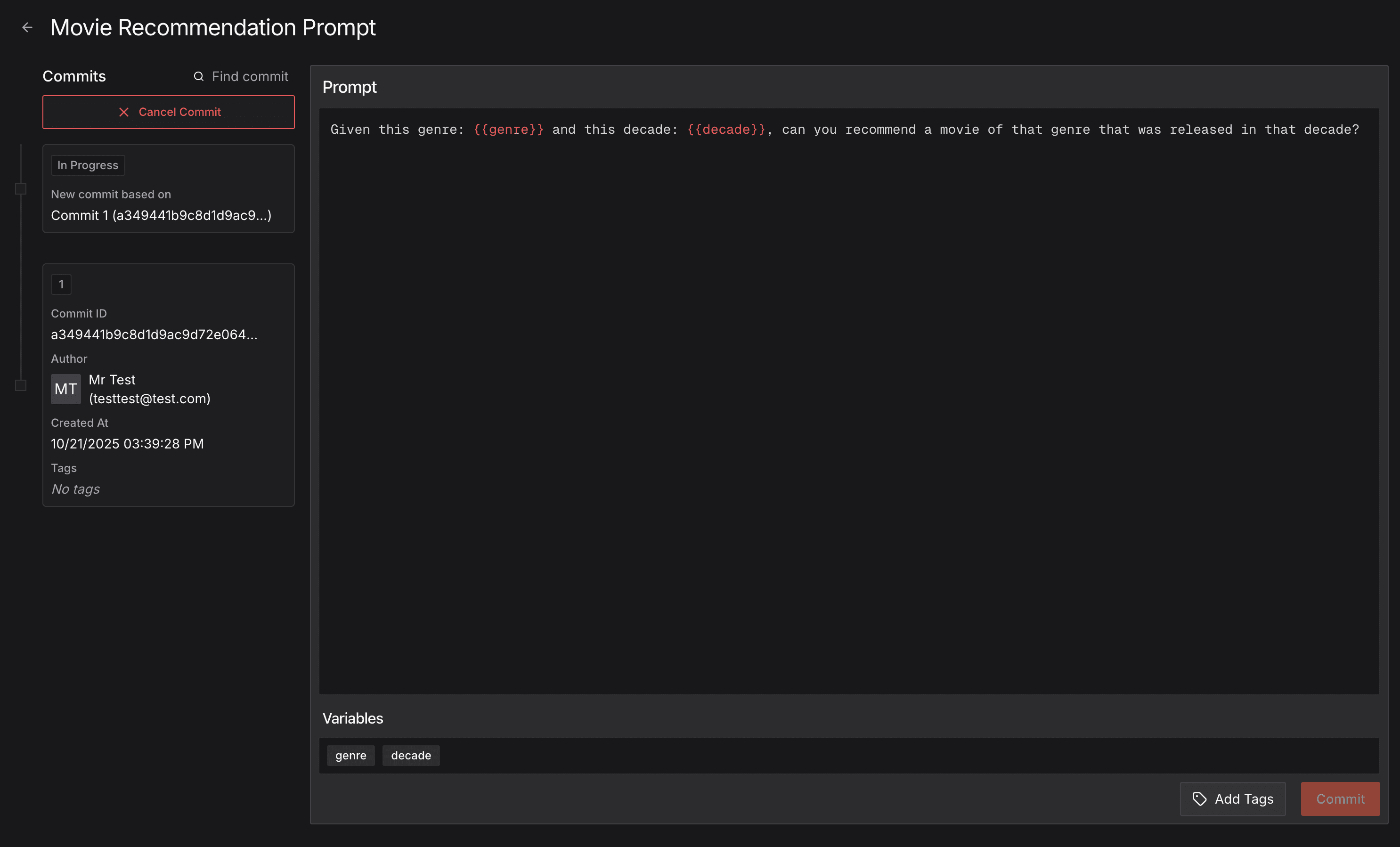 New Commit