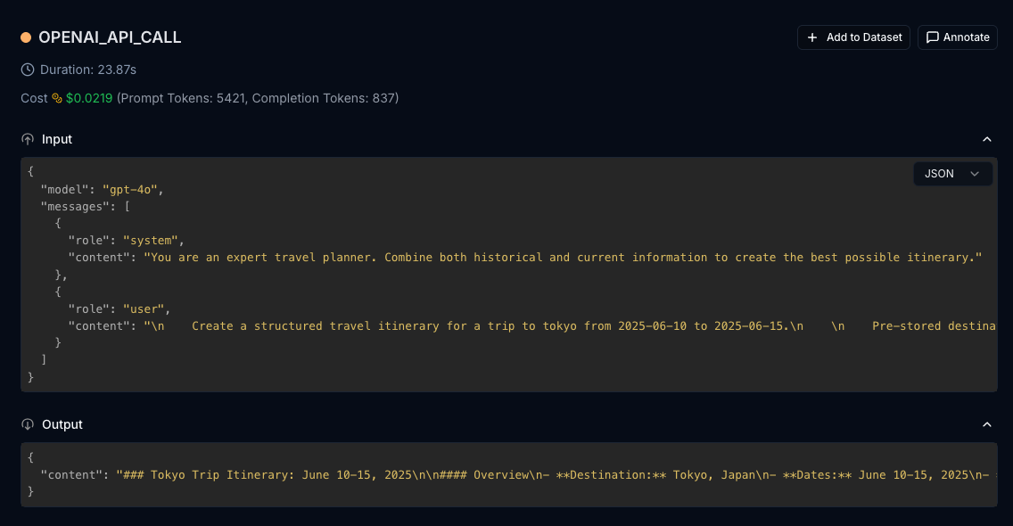 Trace Span Example